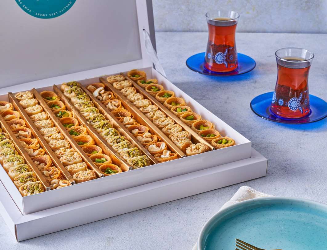 A box Of Light Assorted Oriental SweetsAbdel Rahim Koueider - Egypt